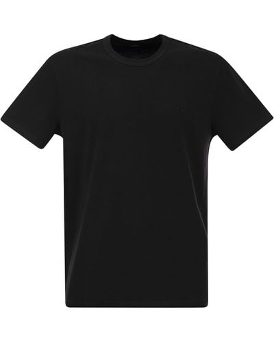 Hogan T-shirt en maillot de coton - Noir