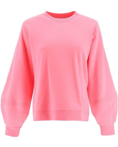 Ganni 'Software Isoli' Puffärmel Sweatshirt - Pink
