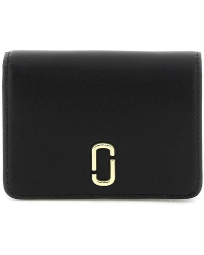 Marc Jacobs Le portefeuille J Marc Mini Compact - Noir