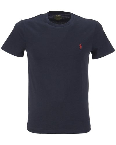 Polo Ralph Lauren Custom Slim Fit Jersey T -shirt - Blauw