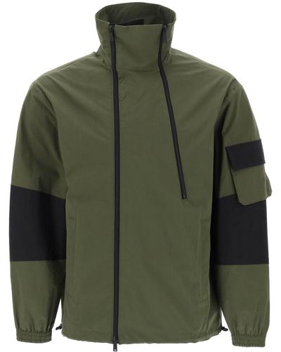 DSquared² Technische Blouson -Jacke in Stretch -Baumwolle - Verde