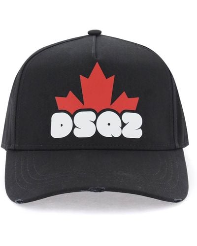 DSquared² Dsq2 Baseball Cap - Zwart