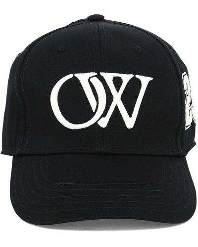 Off-White c/o Virgil Abloh Multi Logo Cotton Baseball Cap - Black