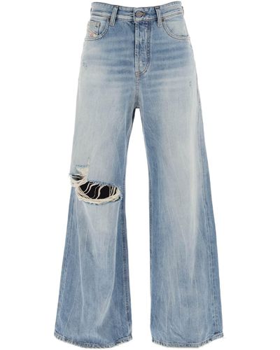 DIESEL D Siring Jeans de pierna ancha - Azul