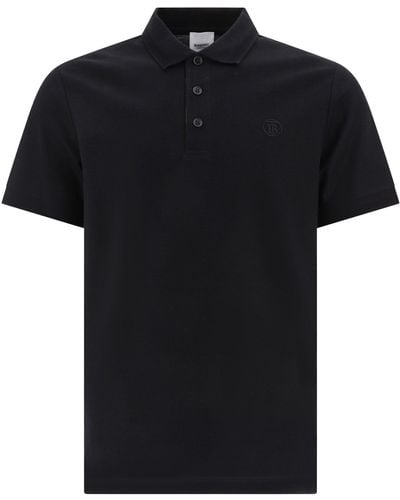 Burberry "eddie" Polo Shirt - Zwart