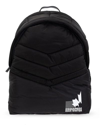 DSquared² Logo Backpack - Black