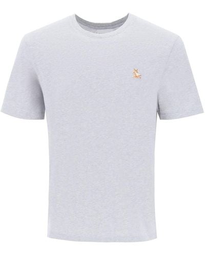 Maison Kitsuné Chillax Fox T -Shirt - Weiß