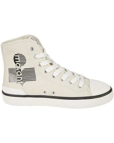 Isabel Marant Sneakers Met Logoprint - Naturel