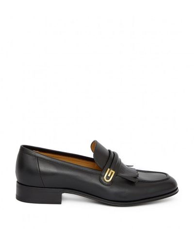 Gucci Mocasín con G efecto espejo - Negro