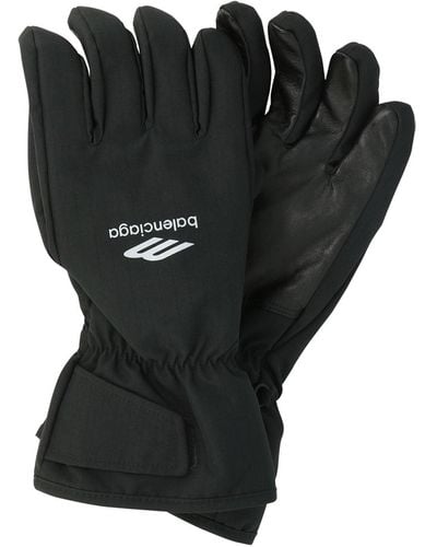 Balenciaga 3 B Sport Icon Ski -Handschuhe - Schwarz