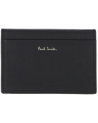 Paul Smith Porte-cartes à rayures - Noir