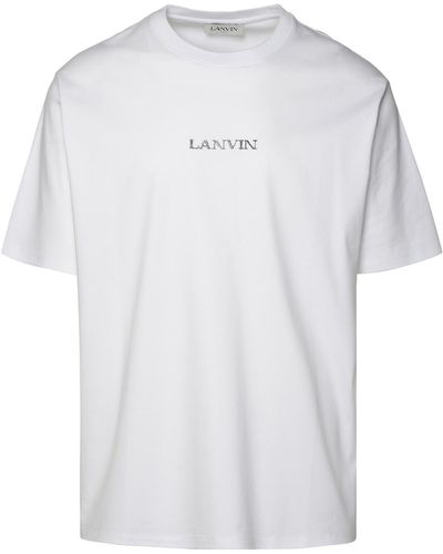 Lanvin Weiße Baumwoll -T -Shirt
