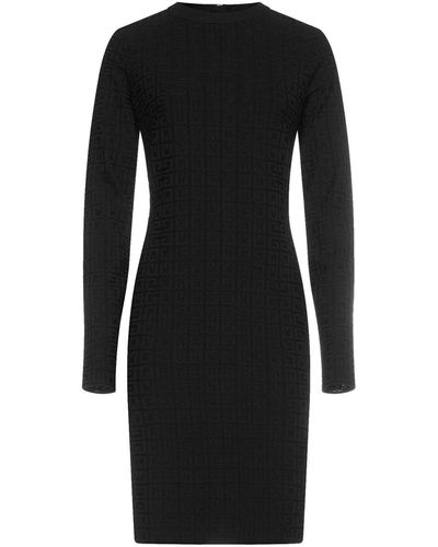 Givenchy Logo Jaquard Dress - Zwart