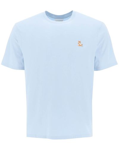 Maison Kitsuné Chillax Fox T -Shirt - Blau