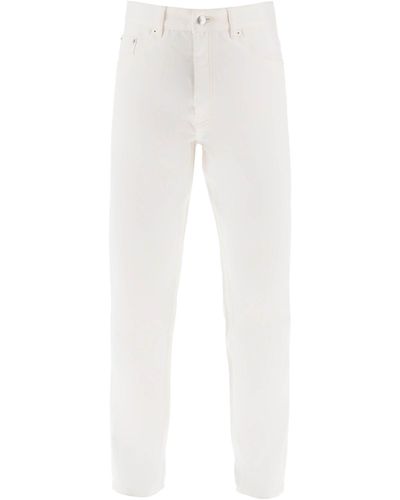 Maison Kitsuné Low Rise Tapered Jeans - Blanc