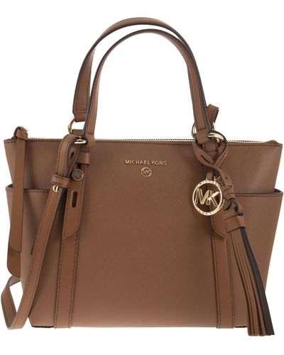 Michael Kors Borsa SM Tote Buggage - Marron