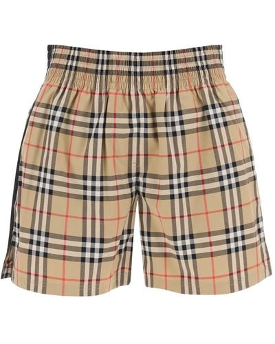 Burberry Audrey Check Shorts - Naturel