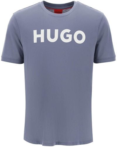 HUGO Dulivio Logo T-shirt - Bleu