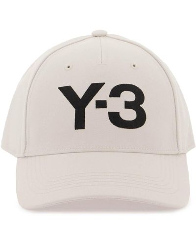 Y-3 Baseballkappe mit gesticktem Logo - Grau