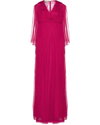 Gucci Silk Midi Dress - Pink