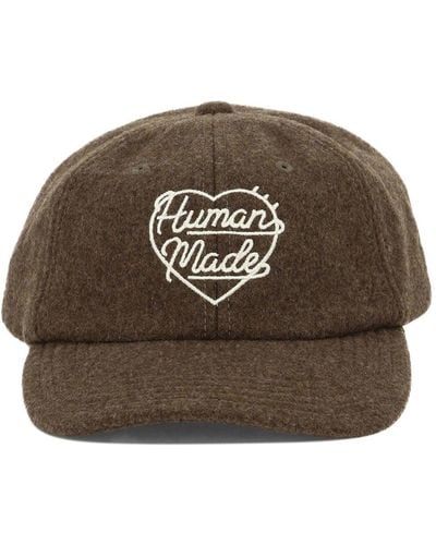 Human Made Wool Cap With Logo - Brown