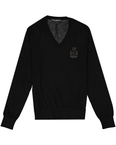 Dolce & Gabbana Suéter de algodón - Negro