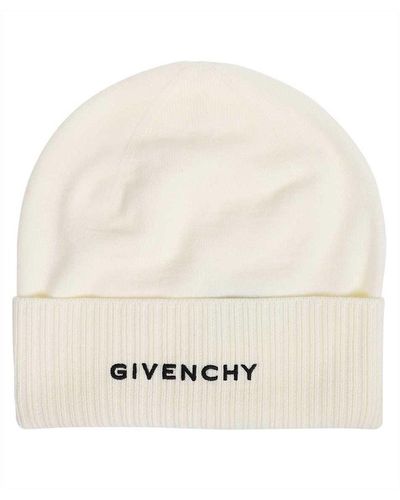 Givenchy Wool Logo Hut - Natur