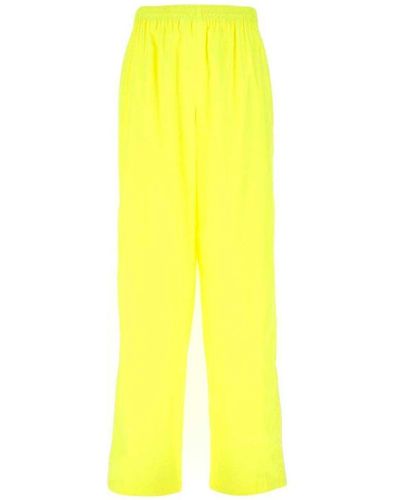 Balenciaga Neon Track Pants - Yellow