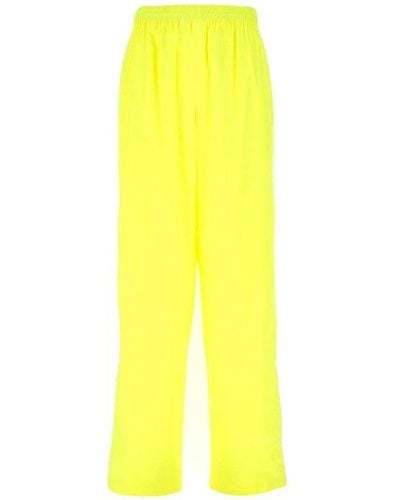 Balenciaga Pantalones de chándal de neón - Amarillo