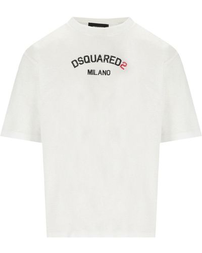 DSquared² Loose Fit T-shirt - Wit