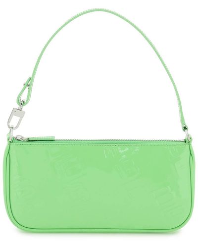 BY FAR Patent Leather 'rachel' Bag - Green