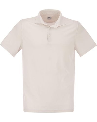 Fedeli Short Sleeved Polo Shirt - White