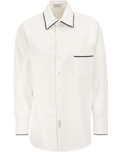 Etro Camisa de algodón - Blanco