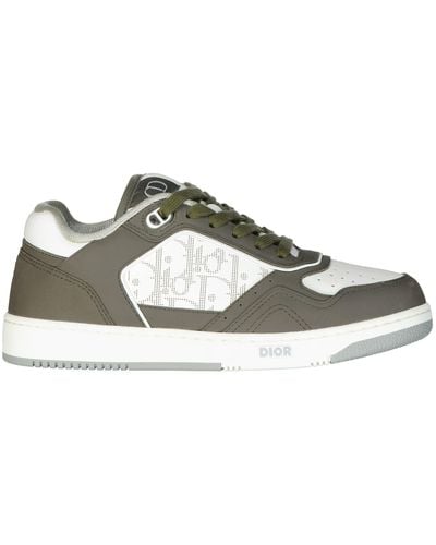 Dior Oblique Leather Sneakers - Green