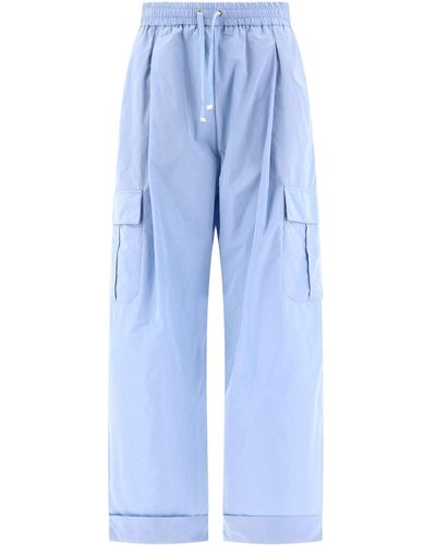 Herno Pantalones de carga de tafetán techno - Azul