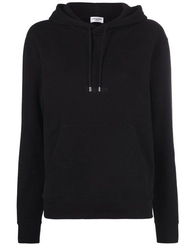 Saint Laurent Hooded Sweatshirt - Black