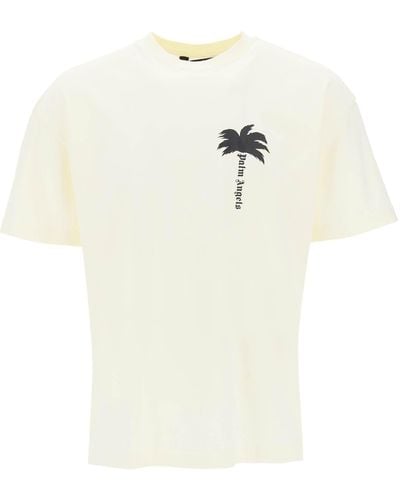 Palm Angels Palm Tree Graphic T - Blanc