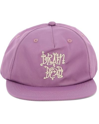 Brain Dead Scripture Trucker Hat - Purple