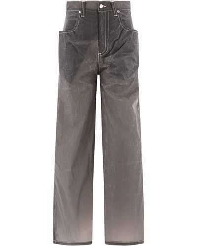 Eckhaus Latta Ultra Wide Leg Jeans - Grau