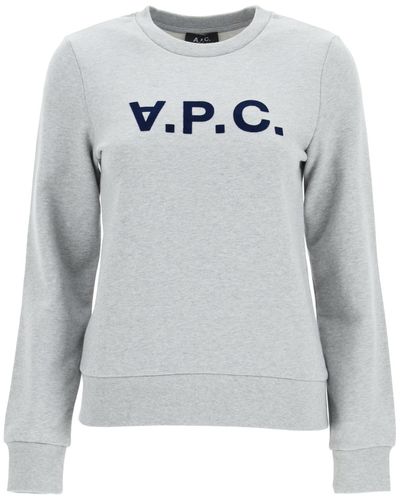 A.P.C. V.P.C. Herde Logo Sweatshirt - Grau