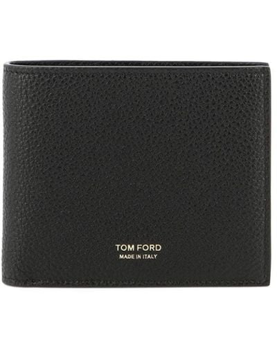 Tom Ford T Line Bifold Wallet - Zwart
