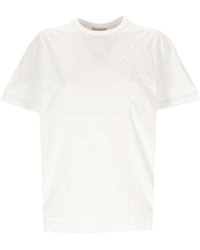 Valentino Frau weißes T -Shirt und Polo 4 v0 mg01 f