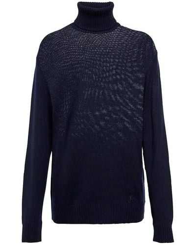 Jil Sander Berger Wool Sweater - Blauw