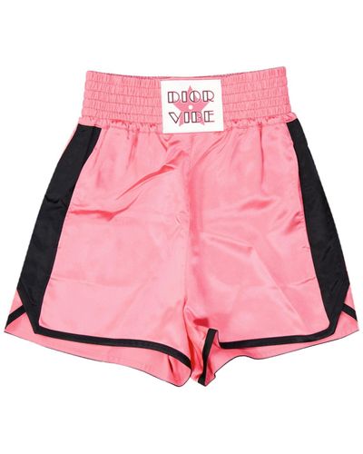 Dior Vibe Satin Shorts - Roze