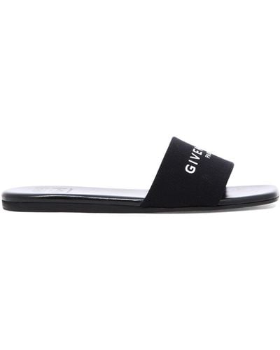 Givenchy 4 G Canvas Mules - White