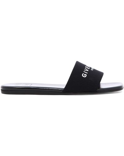 Givenchy 4 G Canvas Mules - Blanco