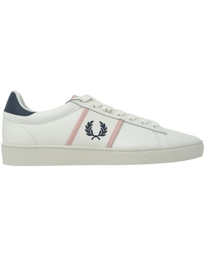 Fred Perry B8256 129 Baskets Blanches Pour Hommes