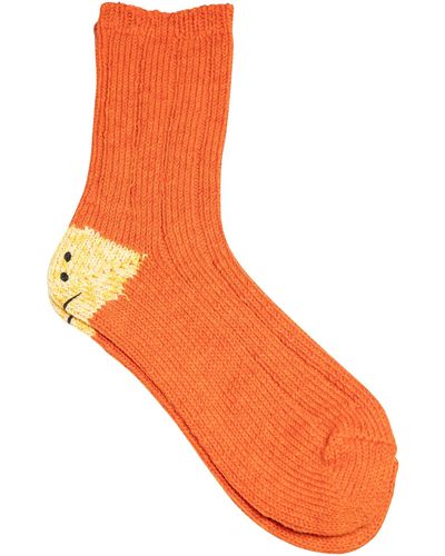 Kapital "Rainbowy Happy Heel" Socken - Orange