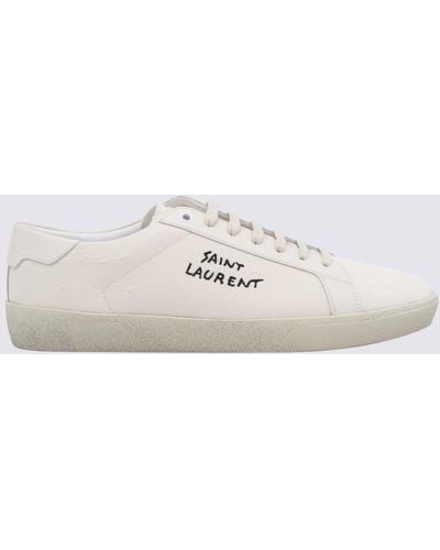 Saint Laurent Leather Court Classic Sneakers - White