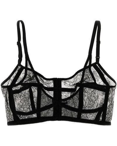Dolce & Gabbana Lace Bra Underwear, Body - Black